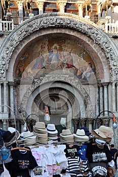 A merchantÃ¢â¬â¢s outlet in front of the basilic pazzia san marco i photo